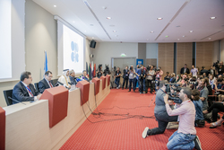 A press conference was held following the 170th (Extraordinary) Meeting of the OPEC Conference